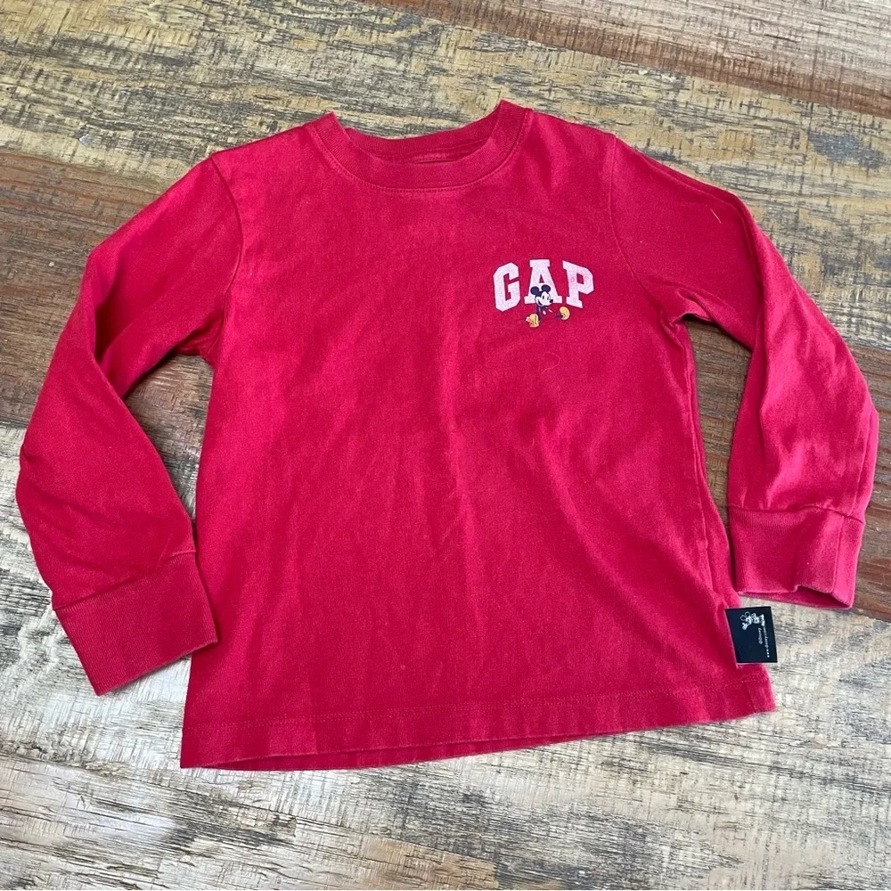 Disney Toddler 4 Gap Mickey Mouse long sleeve T Shirt organic cotton